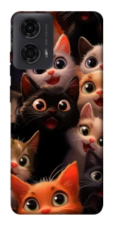 Чохол на Motorola Moto G04 happy cats фото 1 з 1