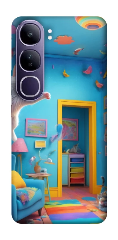 Чохол на Vivo Y300 crazy cat фото 1 з 1