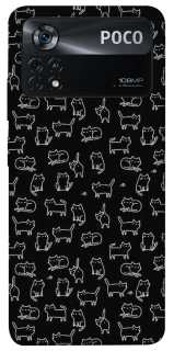 Чехол на Xiaomi Poco X4 Pro 5G Black Cats фото 1 Чехол на Xiaomi Poco X4 Pro 5G Black Cats фото 1 из 1