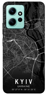 Чехол на Xiaomi Redmi Note 12 4G Kyiv map фото 1 из 1