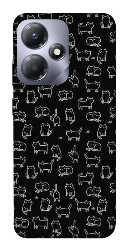 Чохол на Infinix Hot 30 Play Black Cats фото 1 з 1