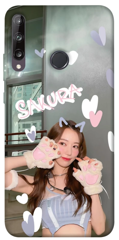 Чехол на Huawei P40 Lite E Sakura - LE SSERAFIM фото 1 из 1