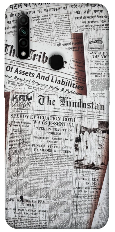 Чехол на Oppo A31 Газеты фото 1 из 1