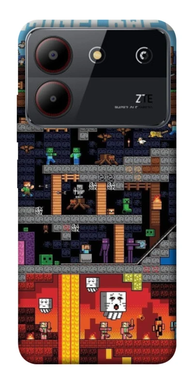 Чохол на ZTE Blade A54 4G Minecraft фото 1 з 1