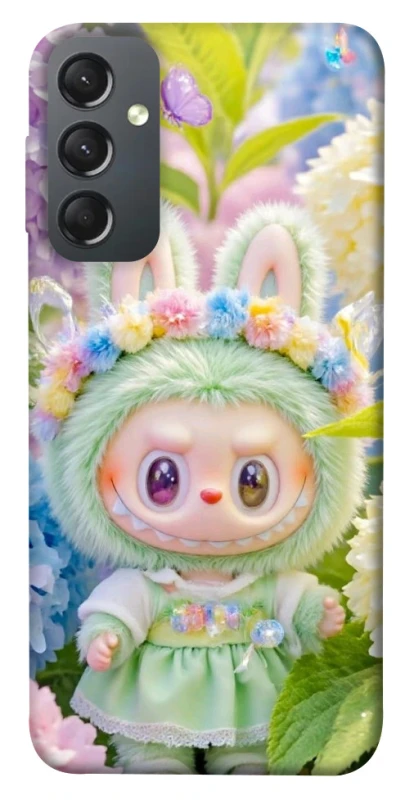 Чохол на Samsung Galaxy A24 4G Labubu & Flowers ver.2 фото 1 з 1
