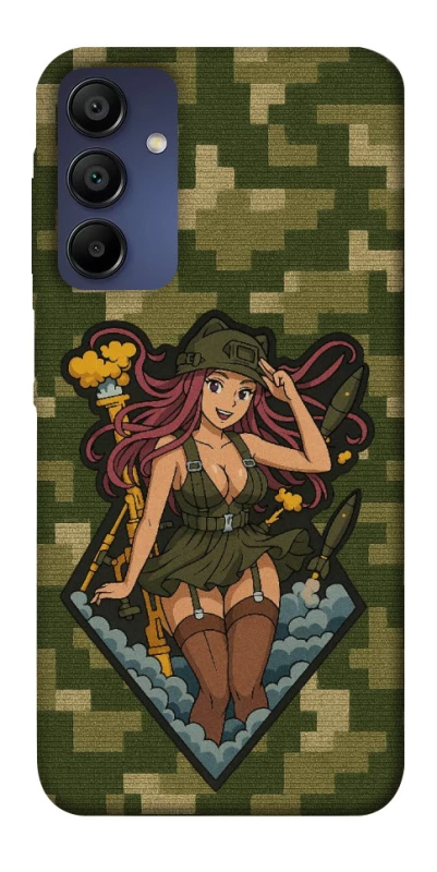 Чохол на Samsung Galaxy A15 4G/5G Military Waifu фото 1 з 1