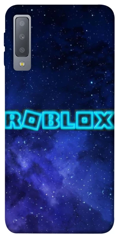Чохол на Samsung A750 Galaxy A7 (2018) Roblox Space Logo Blue фото 1 з 1