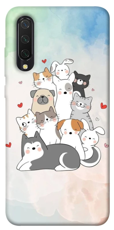Чохол на Xiaomi Mi CC9 / Mi 9 Lite Funny Pets ver.2 фото 1 з 1