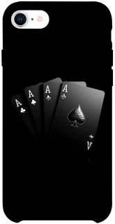 Чехол на Apple iPhone SE (2020) Black Cards фото 1 из 1