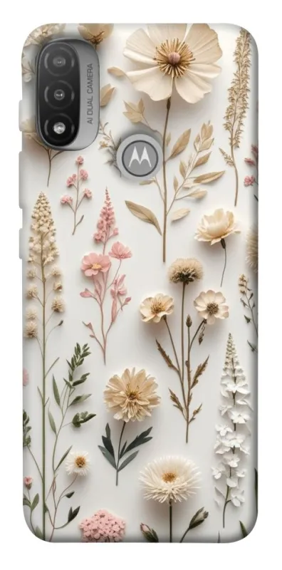 Чохол на Motorola Moto E20 Floral design ver.1 фото 1 з 1
