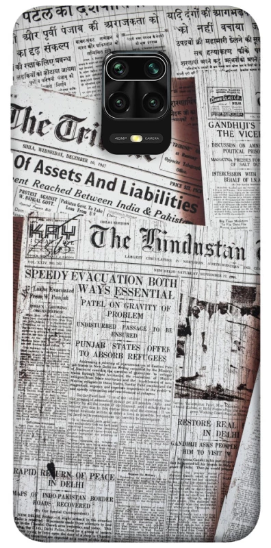 Чехол на Xiaomi Redmi Note 9s / Note 9 Pro / Note 9 Pro Max Газеты фото 1 из 1