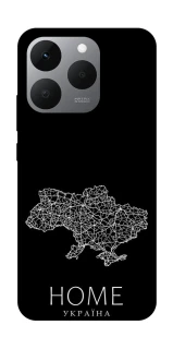 Чохол на Realme 15T Ukraine black map фото 1 з 1
