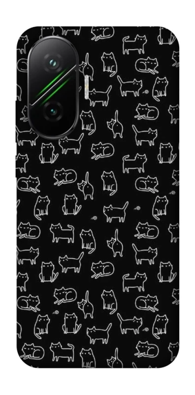 Чохол на Xiaomi Poco F7 Black Cats фото 1 з 1