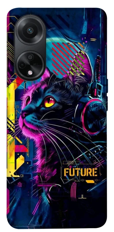 Чохол на Oppo A98 Cyber Cat v2 фото 1 з 1