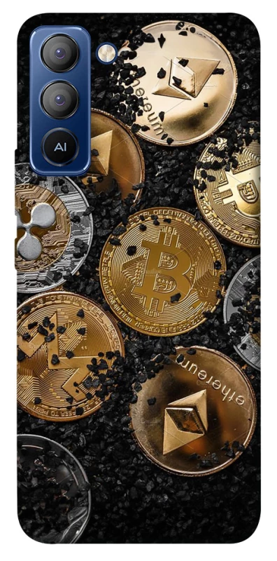 Чехол на TECNO Pop 5 LTE Many coins v2 фото 1 из 1