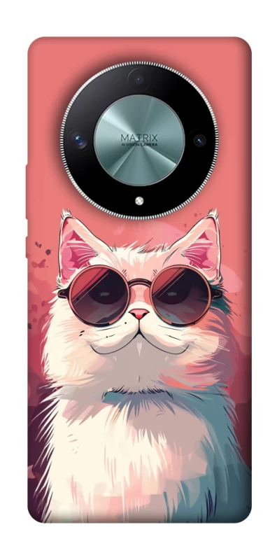 Чохол на Huawei Magic6 Lite Сat with glasses фото 1 з 1
