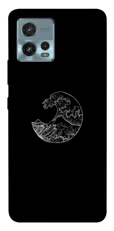 Чохол на Motorola Moto G72 Black tsunami фото 1 з 1