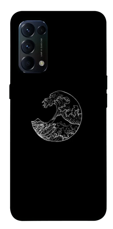 Чохол на Oppo Reno 5 4G Black tsunami фото 1 з 1