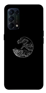 Чохол на Oppo Reno 5 4G Black tsunami фото 1 з 1