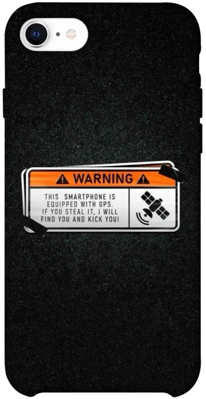 Чехол на Apple iPhone SE (2020) Warning фото 1 из 1
