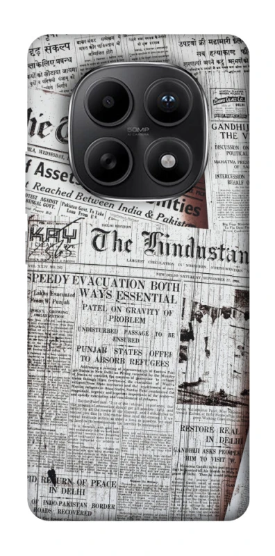 Чохол на Xiaomi Redmi Note 15 5G Газети фото 1 з 1