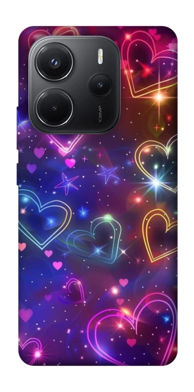 Чохол на Xiaomi Redmi Note 14 4G (Int. version) Drawn hearts фото 1 з 1