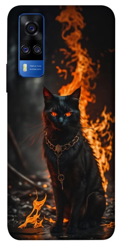 Чохол на Vivo Y51a Вогняний кіт фото 1 з 1