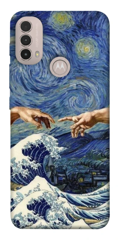 Чохол на Motorola Moto E40 Art collage ver.7 фото 1 з 1