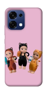 Чохол на Oppo A6 Pro 4G/5G Cat Cafe Trio фото 1 з 2