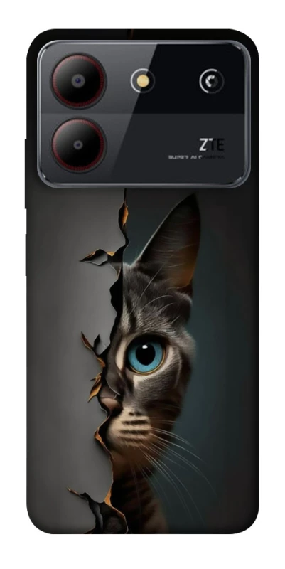 Чохол на ZTE Blade A54 4G Кіт-підглядач v2 фото 1 з 1