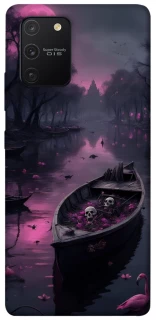 Чехол на Samsung Galaxy S10 Lite Boat and flamingo фото 1 из 1