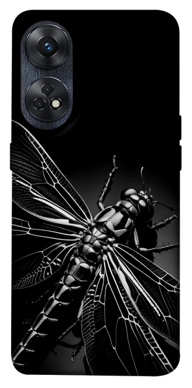 Чохол на Oppo Reno 8T 4G Black dragonfly фото 1 з 1