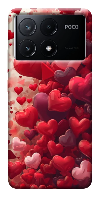 Чехол на Xiaomi Poco X6 Many hearts фото 1 из 1