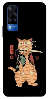 Чехол на Vivo Y51a Кот-самурай фото 1 из 1