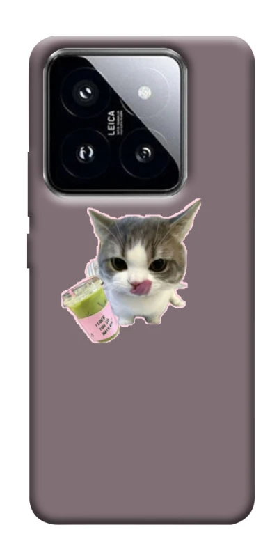 Чохол на Xiaomi 14 Pro cat matcha фото 1 з 1
