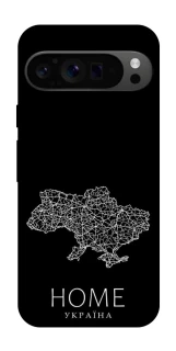 Чохол на Google Pixel 9 Pro Ukraine black map фото 1 з 1