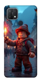 Чохол на Oppo A15s / A15 Roblox Fire Logo Blue Flames фото 1 з 1