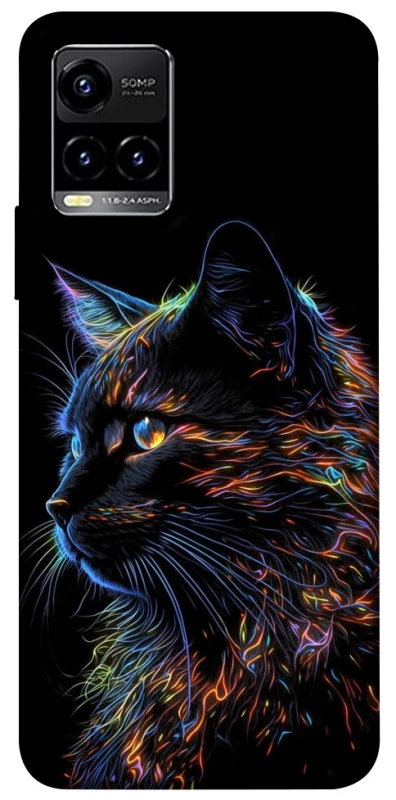 Чохол на Vivo Y21 / Y33s Чорний кіт фото 1 з 1