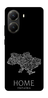 Чехол на Xiaomi Poco X7 Pro Ukraine black map фото 1 из 1