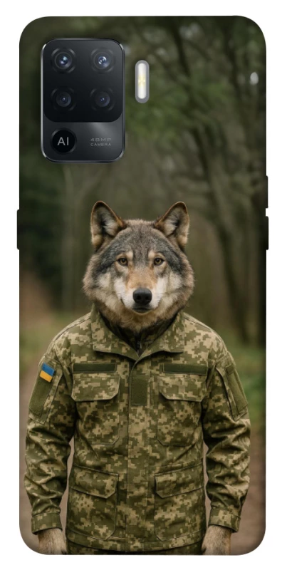 Чохол на Oppo Reno 5 Lite Вовк захисник фото 1 з 1