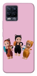 Чохол на Realme 8 Cat Cafe Trio фото 1 з 1