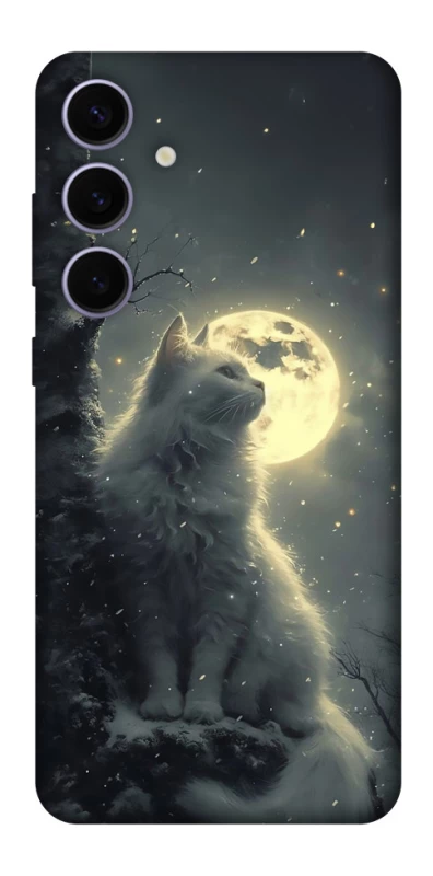 Чохол на Samsung Galaxy S25+ Кіт під місяцем фото 1 з 1
