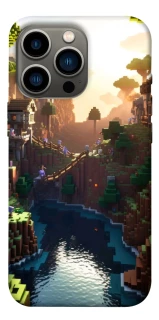 Чехол на Apple iPhone 13 Pro (6.1") Minecraft sunset фото 1 из 1