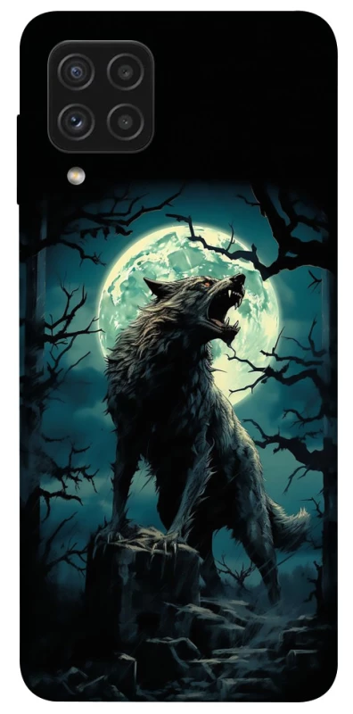 Чохол на Samsung Galaxy A22 4G Вовк під місяцем фото 1 з 1