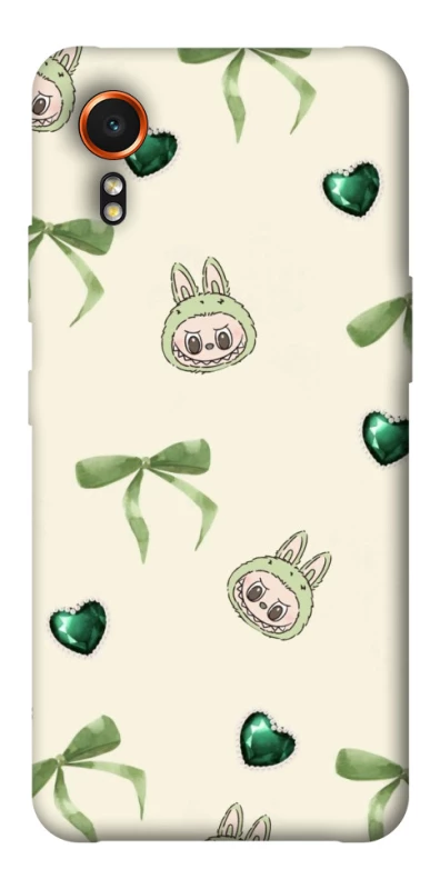 Чохол на Samsung Galaxy Xcover7 Labubu Green Heart фото 1 з 1