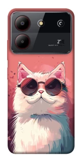Чохол на ZTE Blade A54 4G Сat with glasses фото 1 з 1