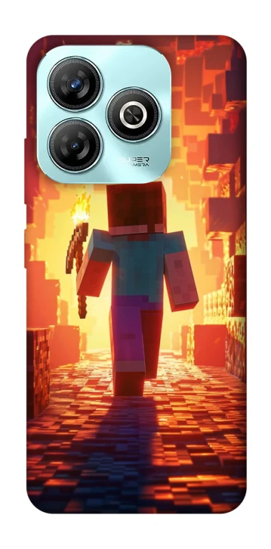 Чохол на ZTE Blade A75 4G Minecraft adventure фото 1 з 1