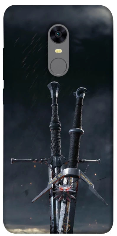Чехол на Xiaomi Redmi 5 Plus / Redmi Note 5 (Single Camera) Мечи Ведьмака фото 1 из 1