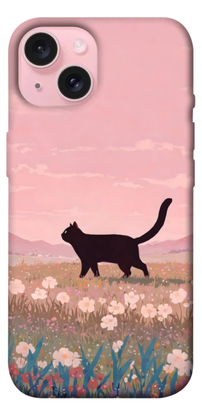Чохол на Apple iPhone 15 (6.1") cat on a field фото 1 з 1