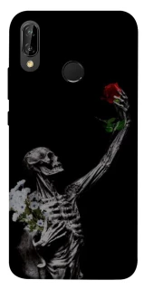 Чохол на Huawei P20 Lite Skeleton vs Rose фото 1 Чохол на Huawei P20 Lite Skeleton vs Rose фото 1 з 1